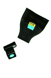 leather chalk pouch and magnetic chalk holder